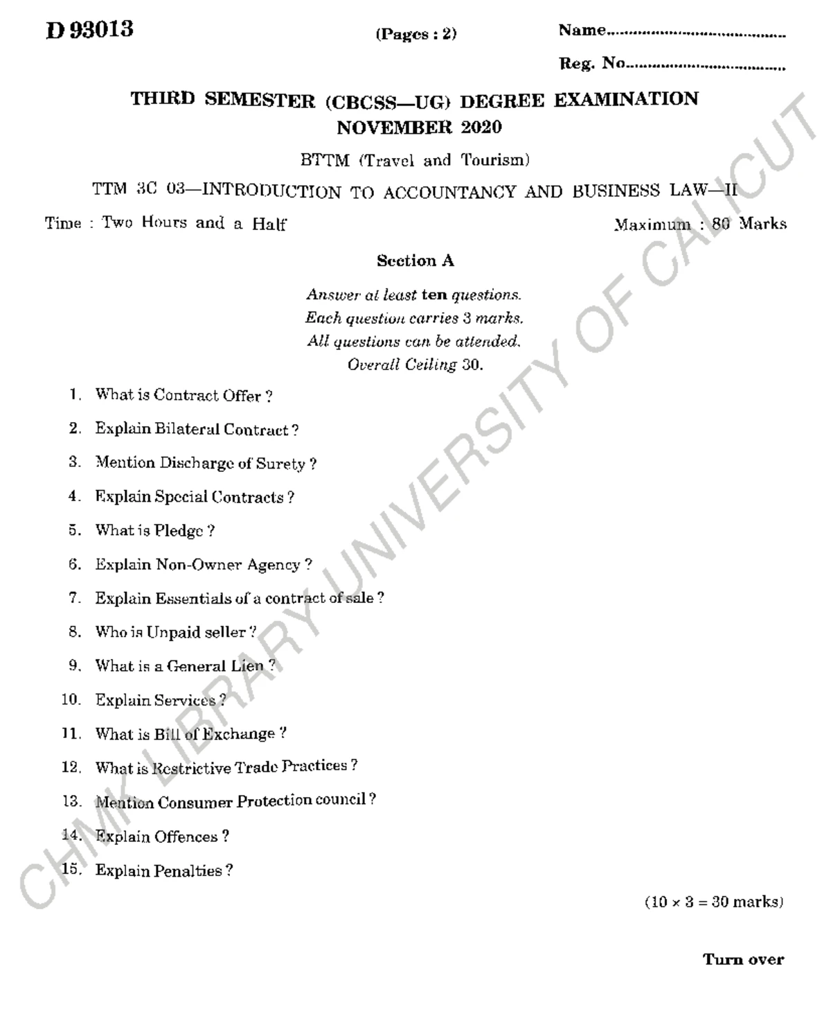 BTTM III Sem - Noets - Management of travel and tourism - Studocu