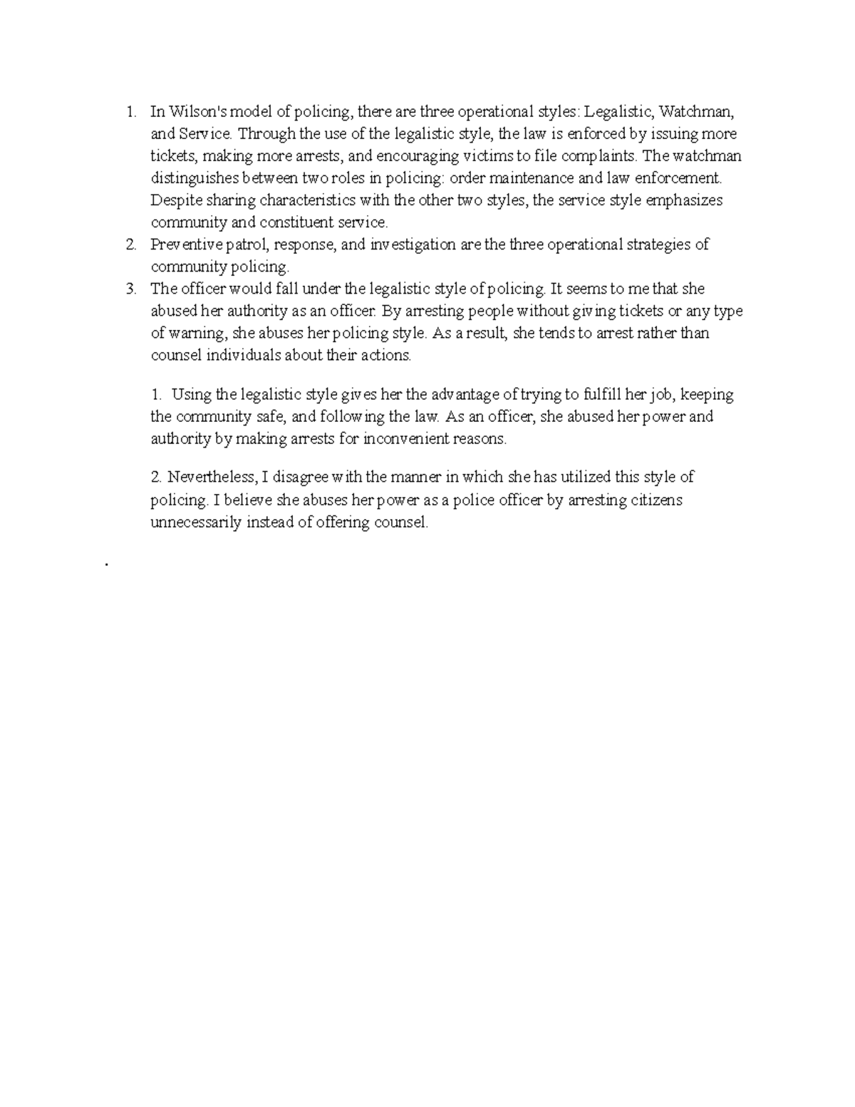 Legalistic Policing:  Reform Or Revolution? - qcha9ic