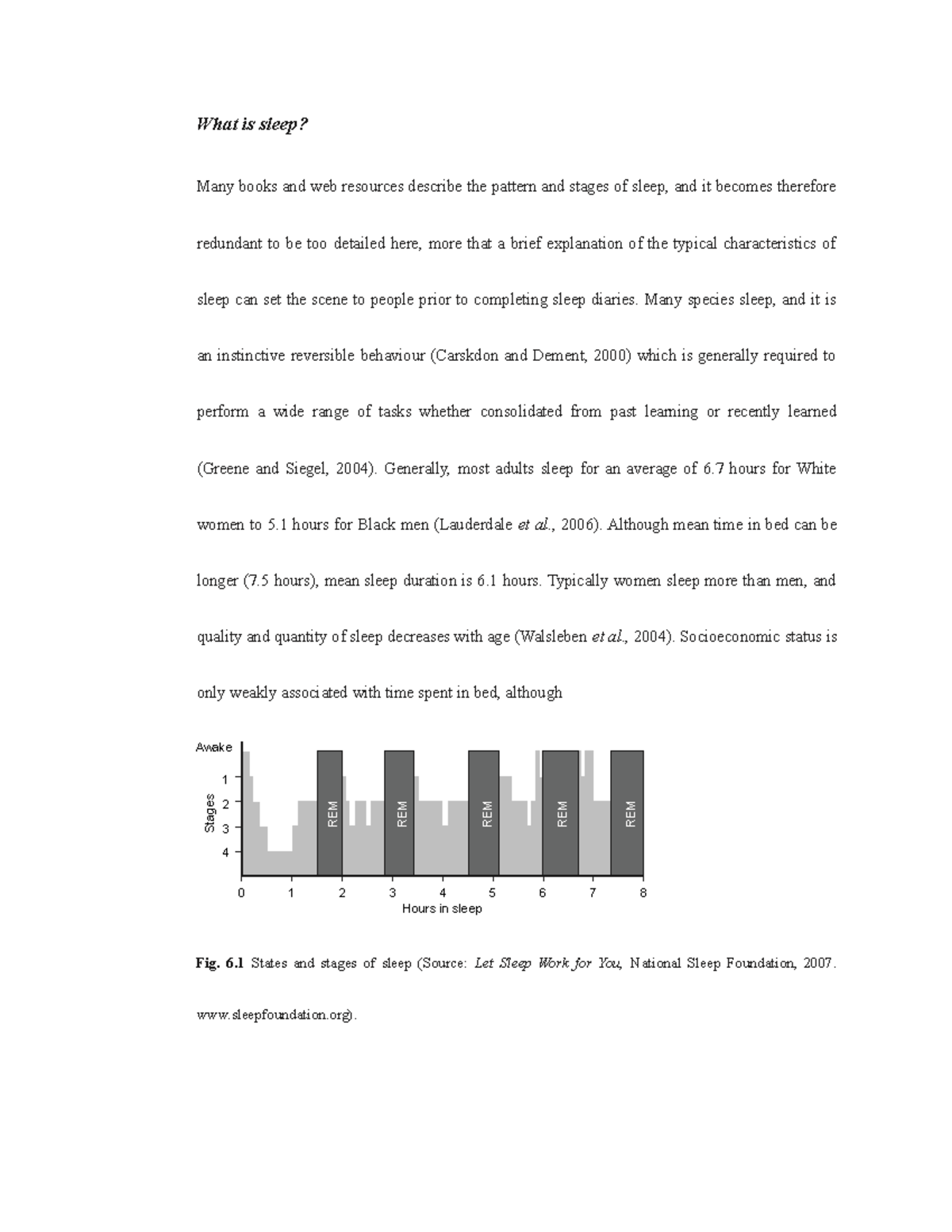 H10 Notes What Is Sleep Many Books And Web Resources Describe The