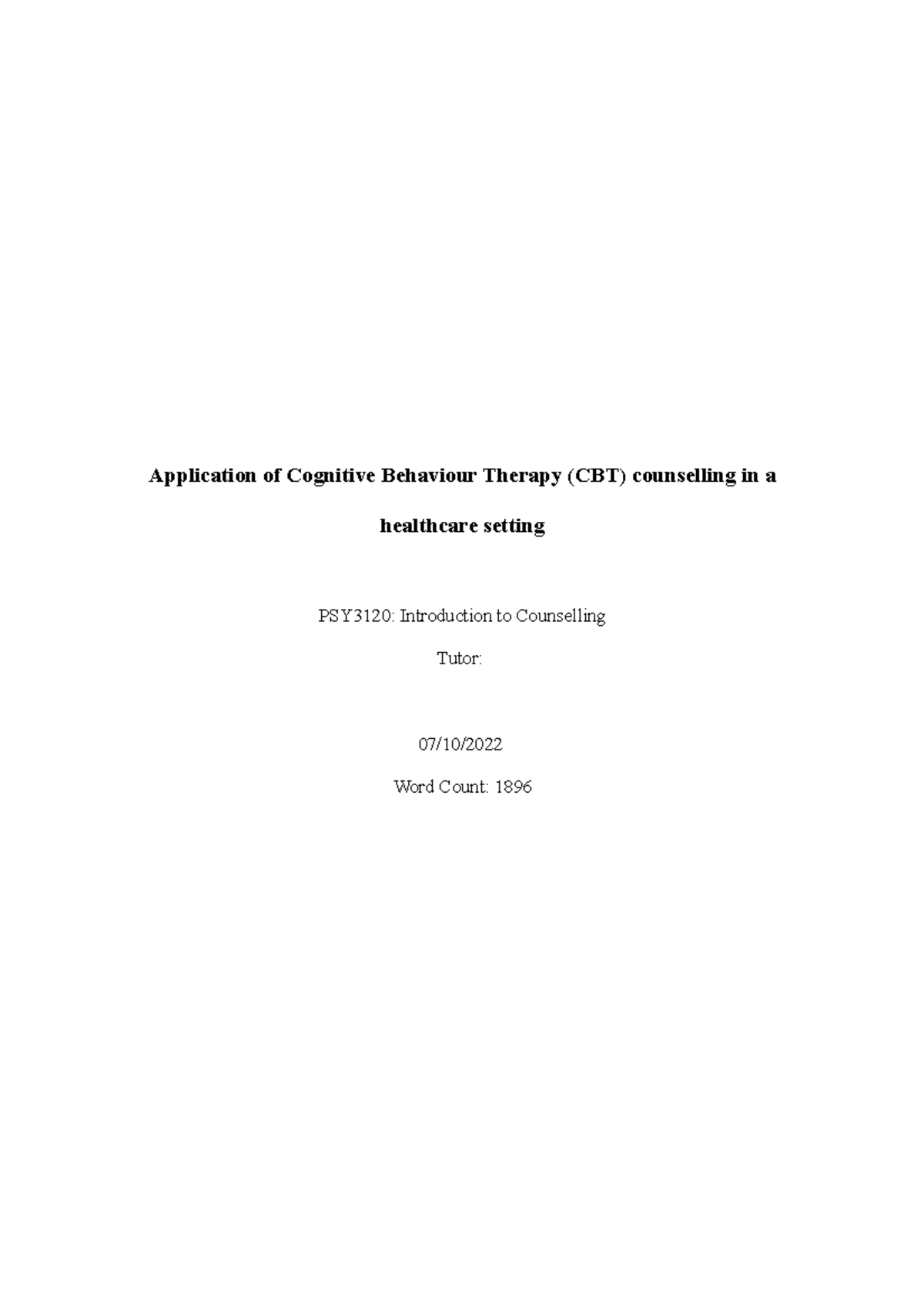 psy3120-assess-2-application-of-cognitive-behaviour-therapy-cbt