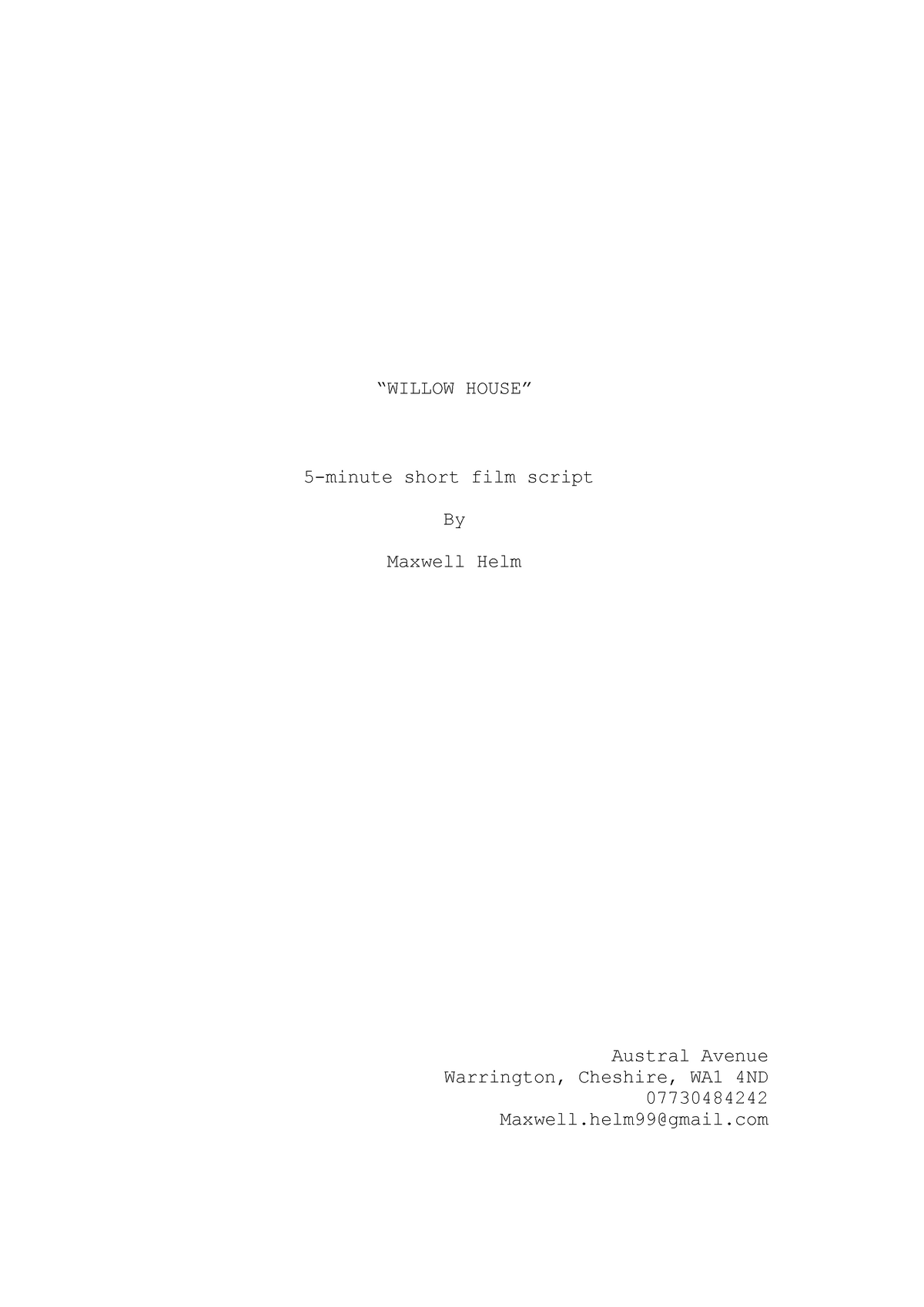 willow-house-script-grade-58-willow-house-5-minute-short-film