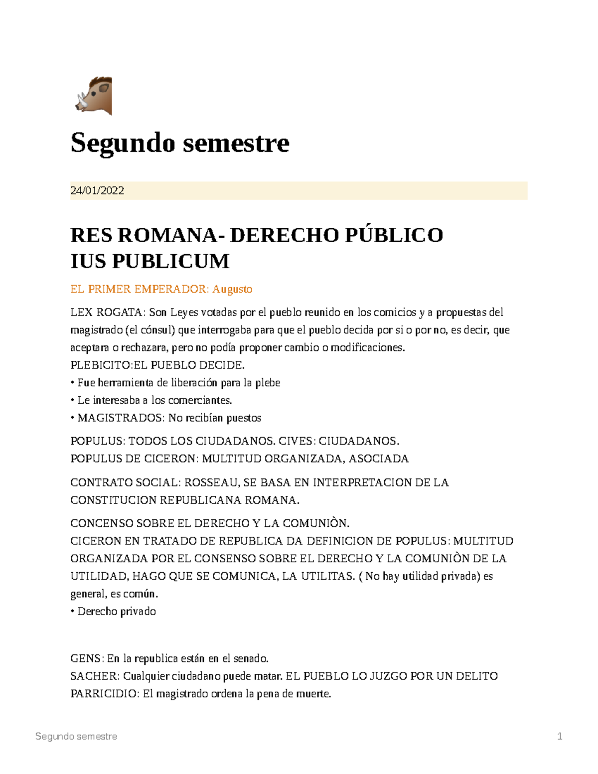 Segundo semestre apuntes 🐗 Segundo semestre