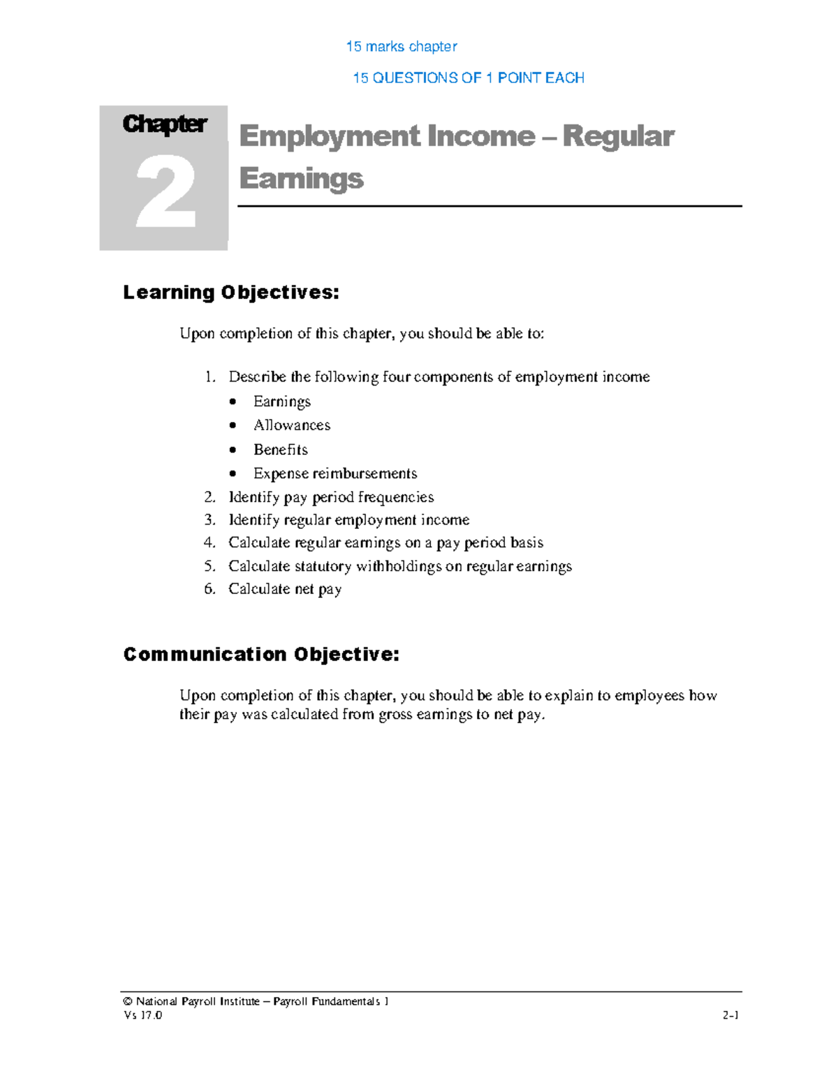 2023 PF1 Chapter 2 Employment Regular Earnings © National