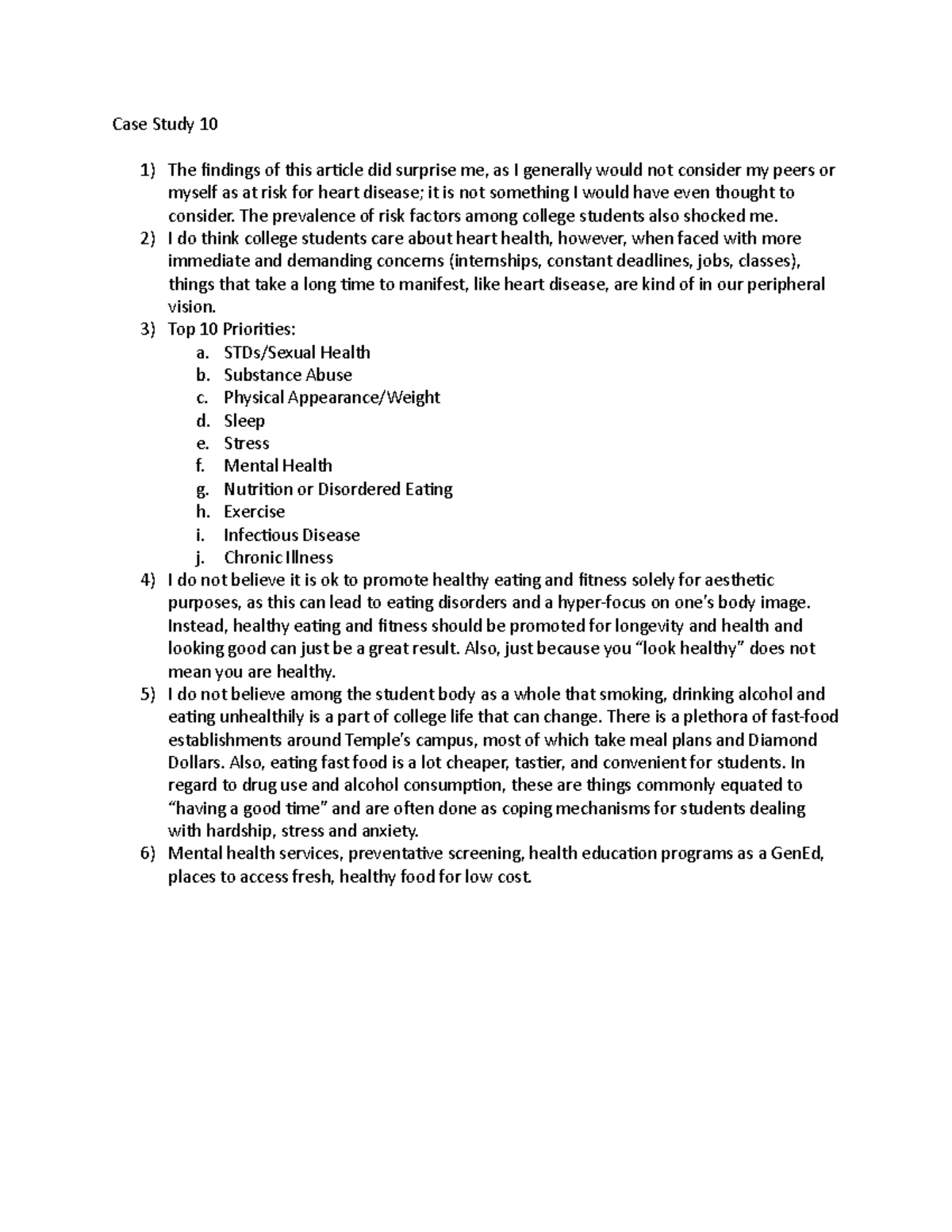 Case Study 10 - Case Study 10 The findings of this article did surprise ...