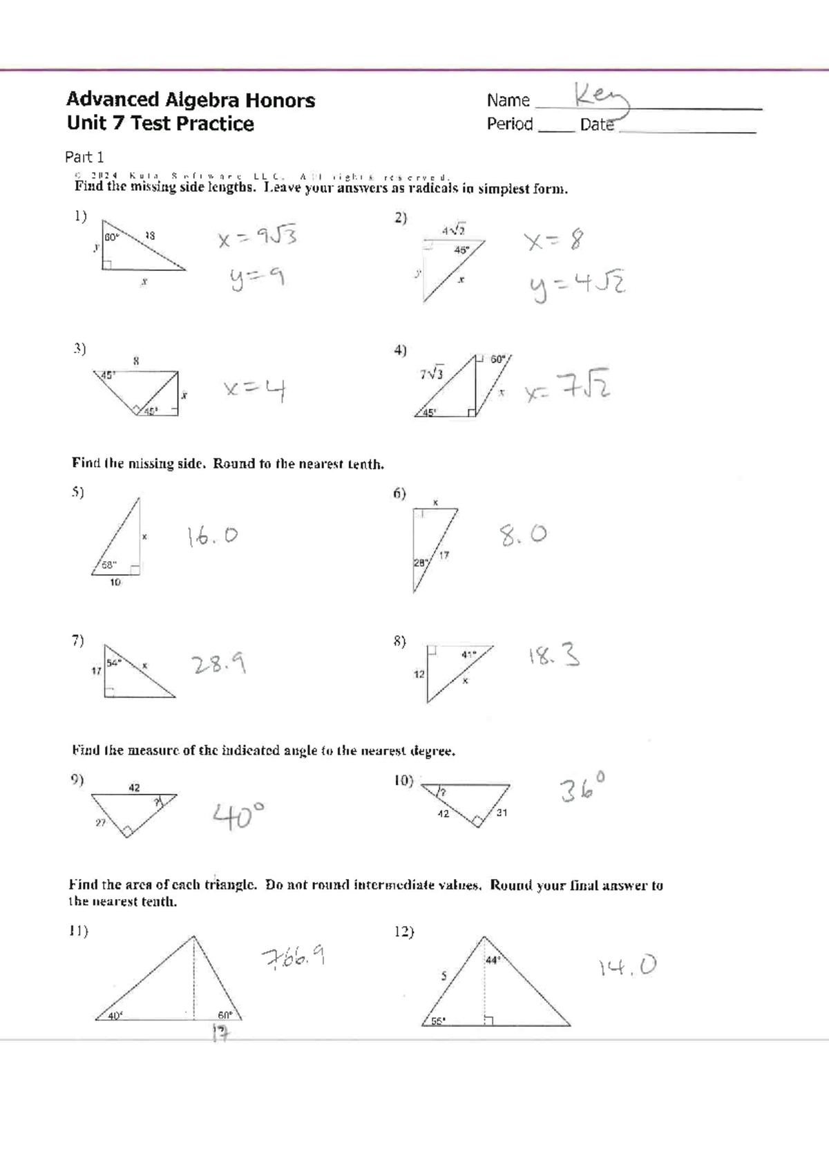 Day 16 - 1 - test practice key - Studocu