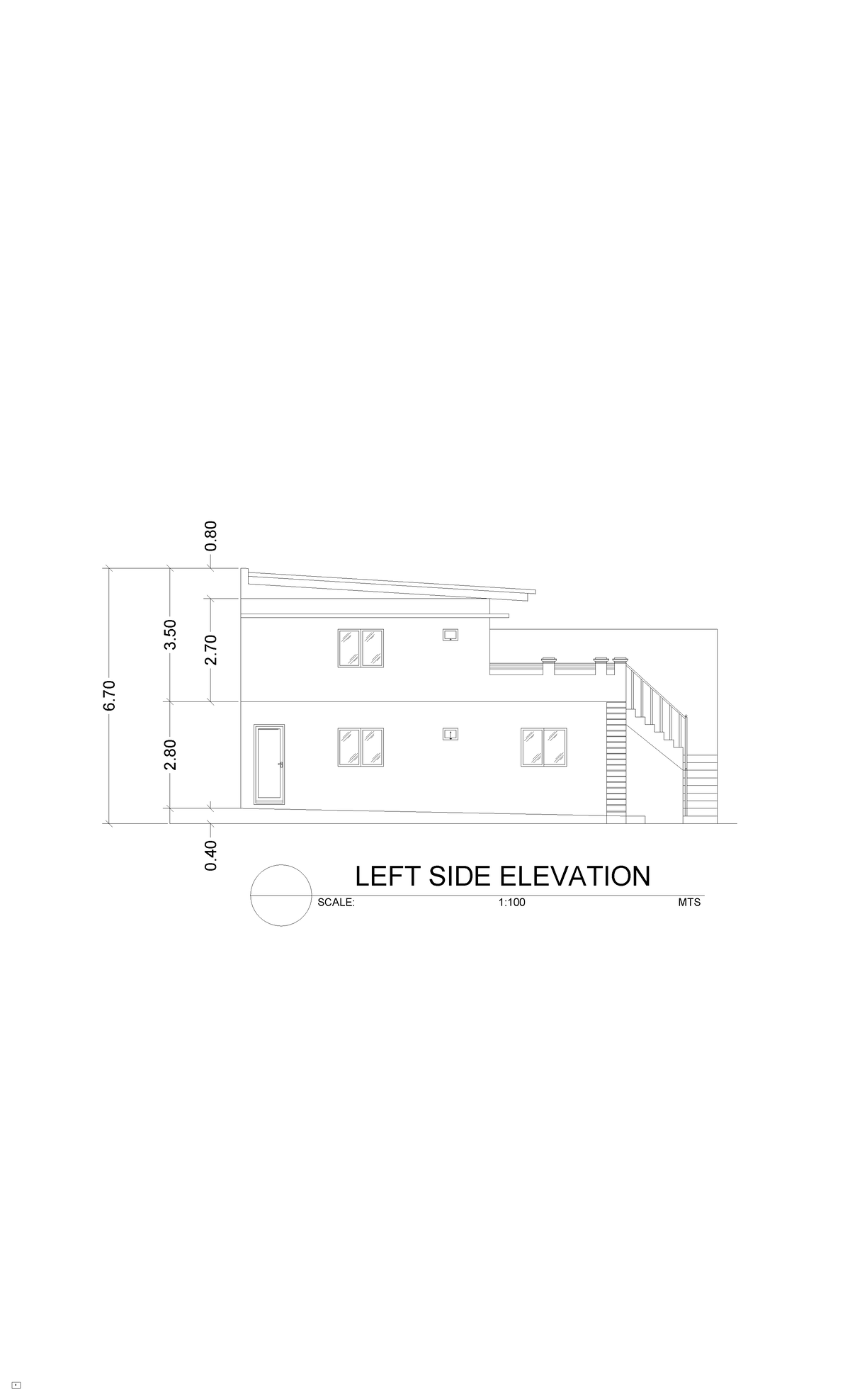 LEFT SIDE Elevation - 2 0.301.007 APEX OF STRUCTUREFINISH CEILING ...