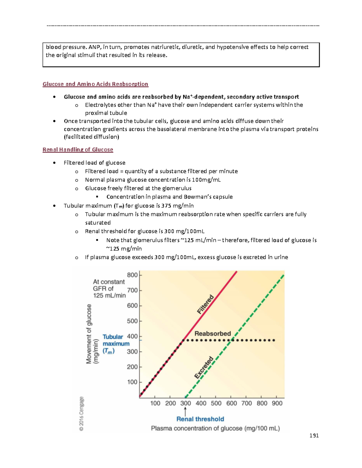 Human Physiology II Notes-20 - blood pressure. ANP, in turn, promotes ...