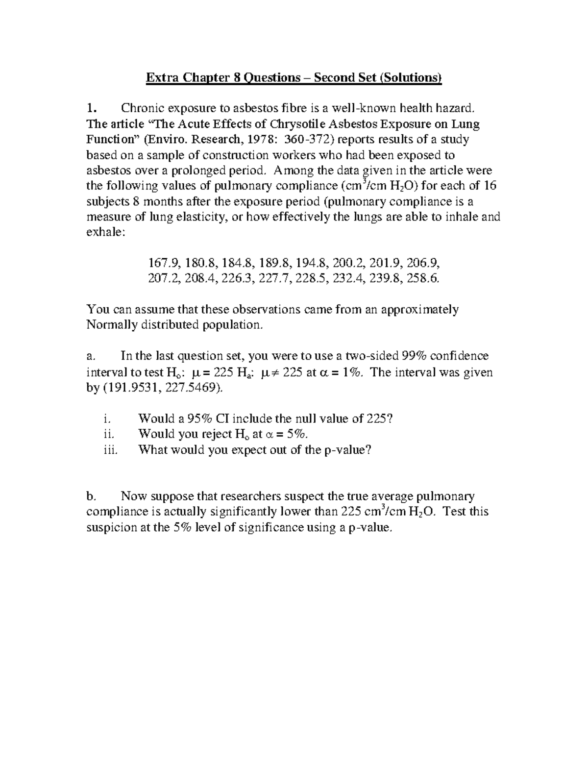 Chapter 8 Extras Part 2 - Study Reference - Extra Chapter 8 Questions ...