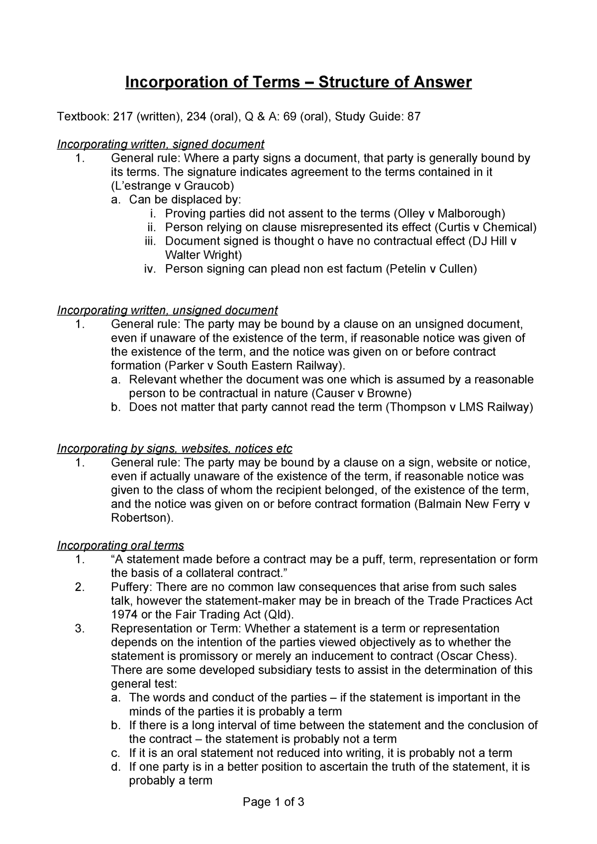 incorporation-of-terms-contract-law-murdoch-studocu