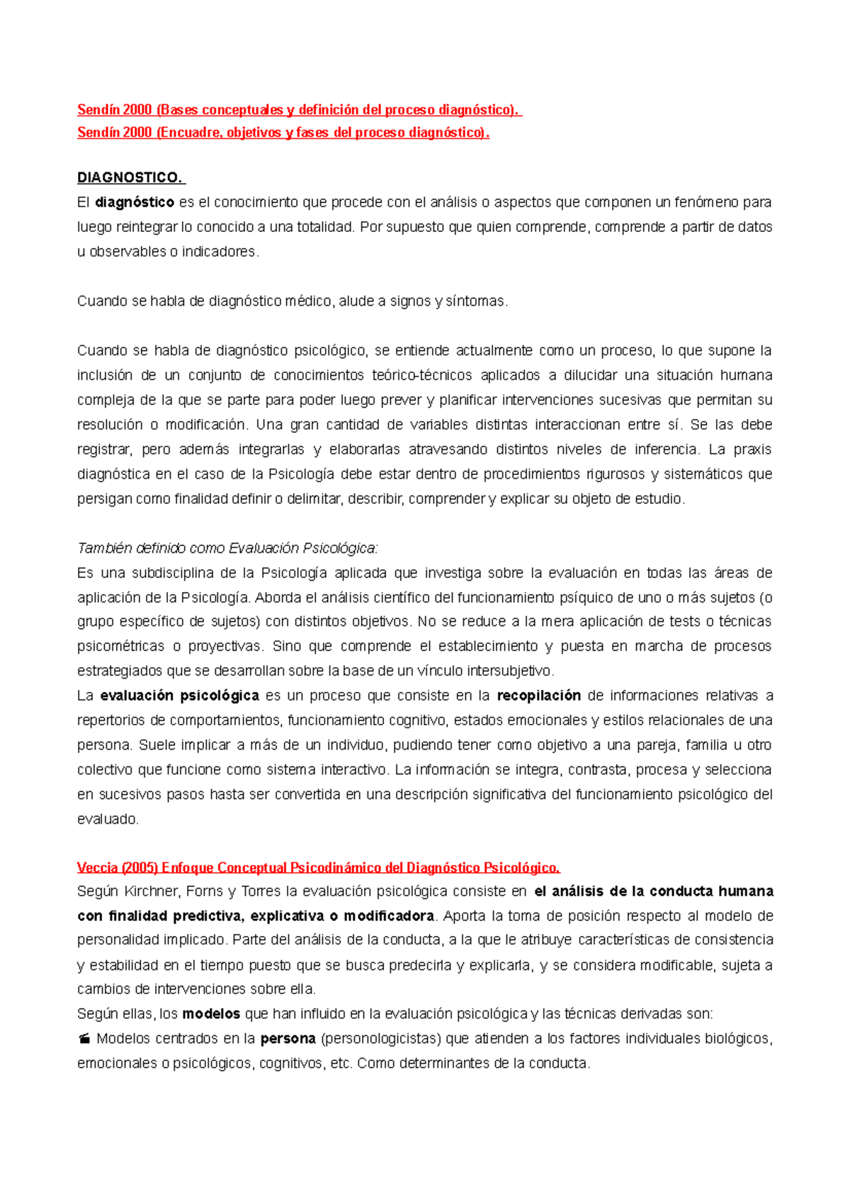 1 Psicodiagnostico - Sendín 2000 (Bases conceptuales y definición del ...
