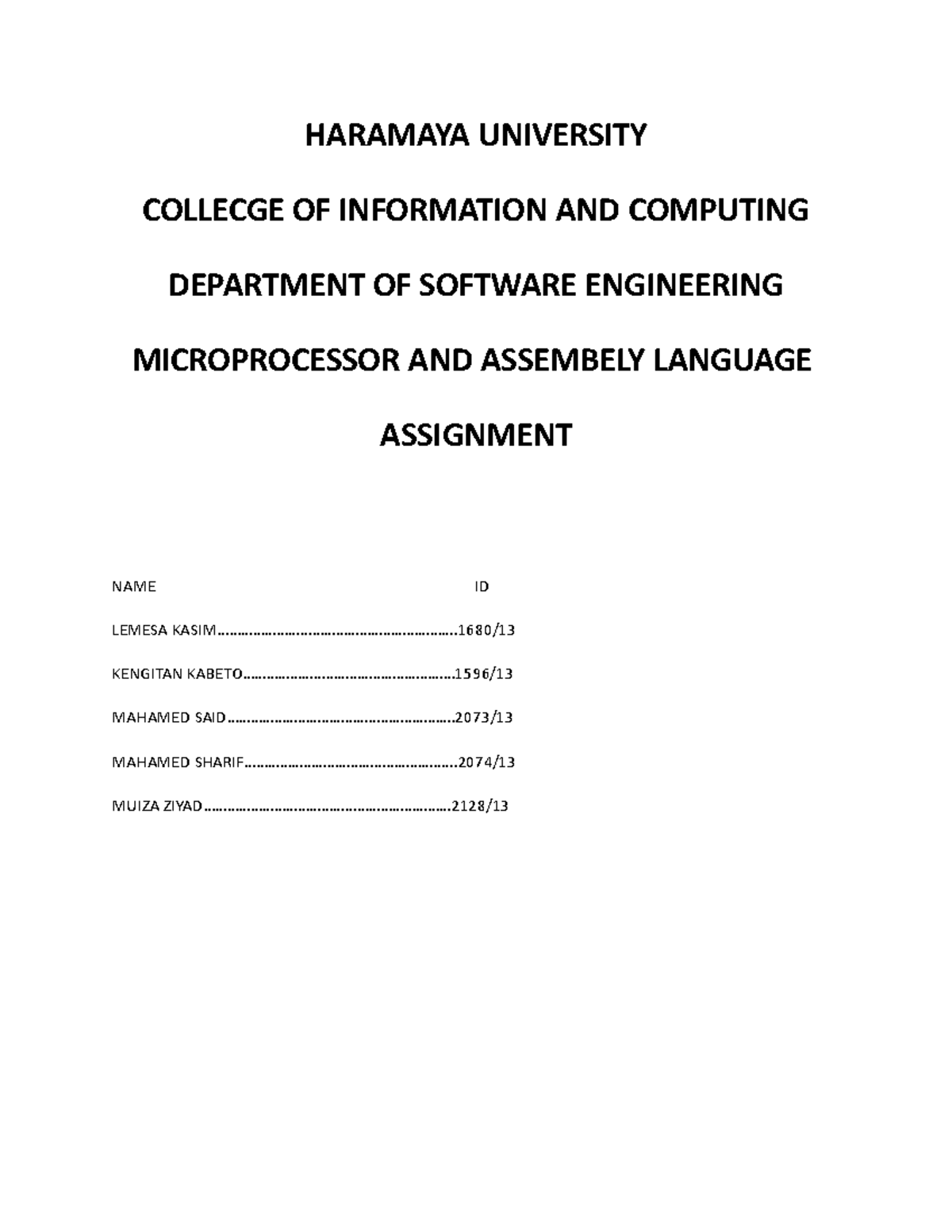 haramaya university msc thesis