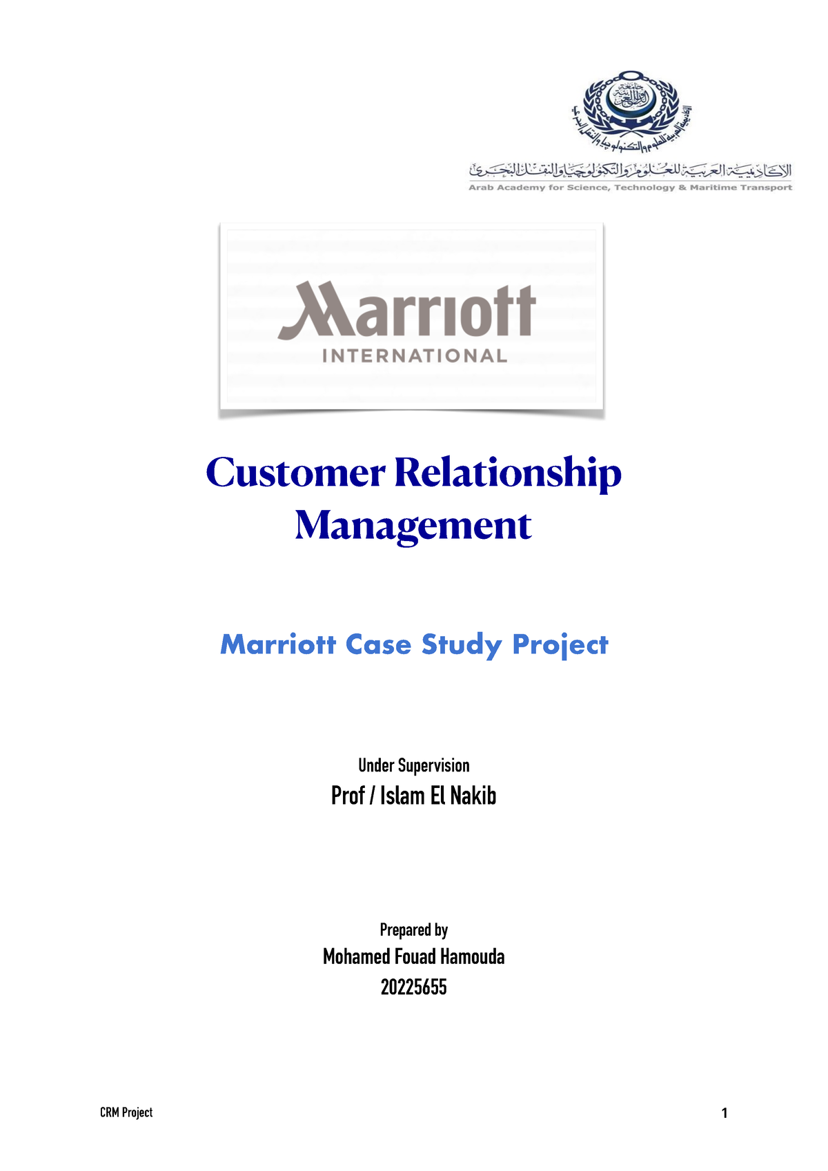 marriott hotel supply chain management case study