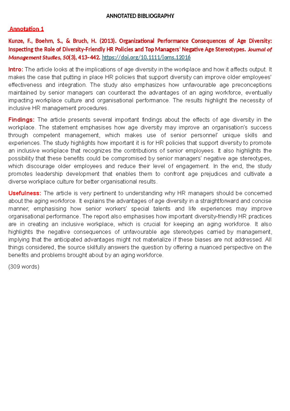 AB - annotated bibliography - ANNOTATED BIBLIOGRAPHY Annotation 1 Kunze ...