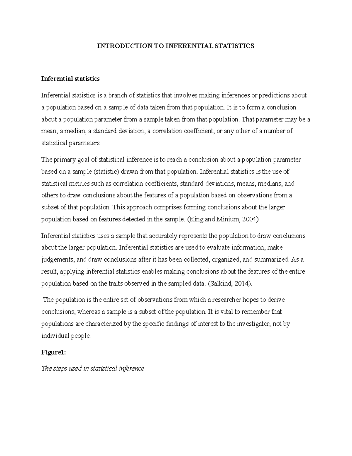 inferential statistics practical - INTRODUCTION TO INFERENTIAL ...