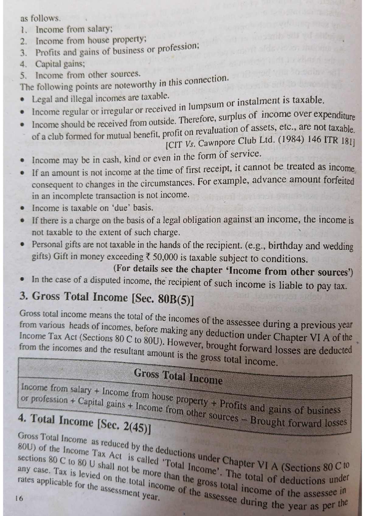 Tax8 - It's a theory of income tax - Elements of Income Tax - Studocu