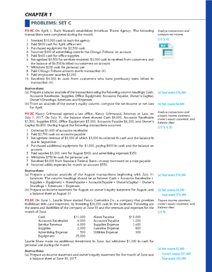 Chapter 1 Exercises Problem Set B - CHAPTER 1 PROBLEMS: SET B P1-1B ...