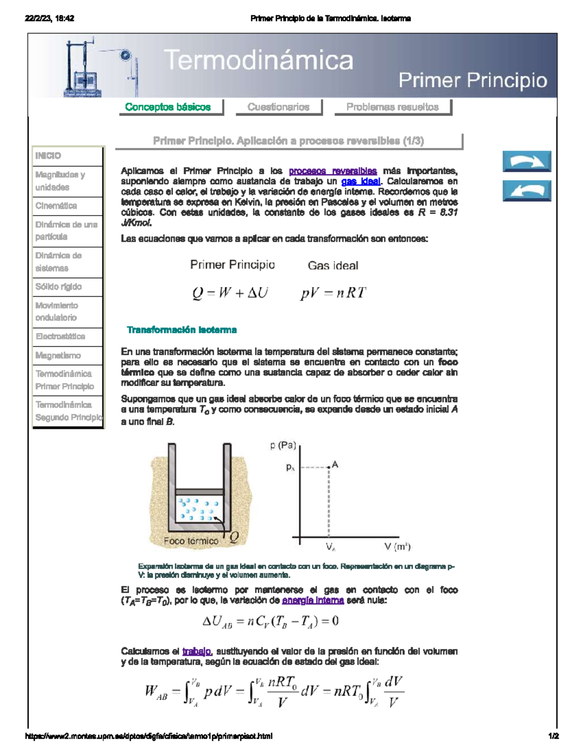 Aplicacion DEL Primer Principio - Ingeniería Química - Studocu