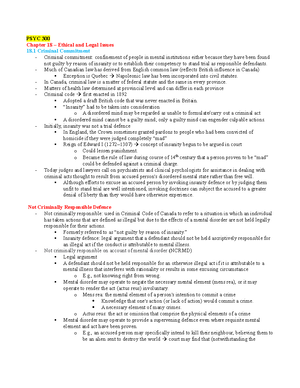 Chapter 8 - Mood Disorders - PSYC 300 Chapter 8 – Mood Disorders 8 ...