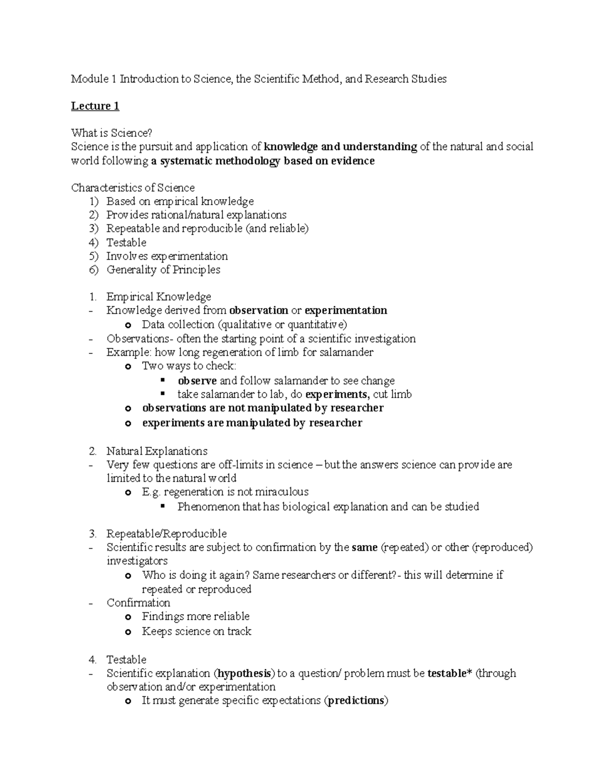 Module 1 Introduction to Science - Module 1 Introduction to Science ...