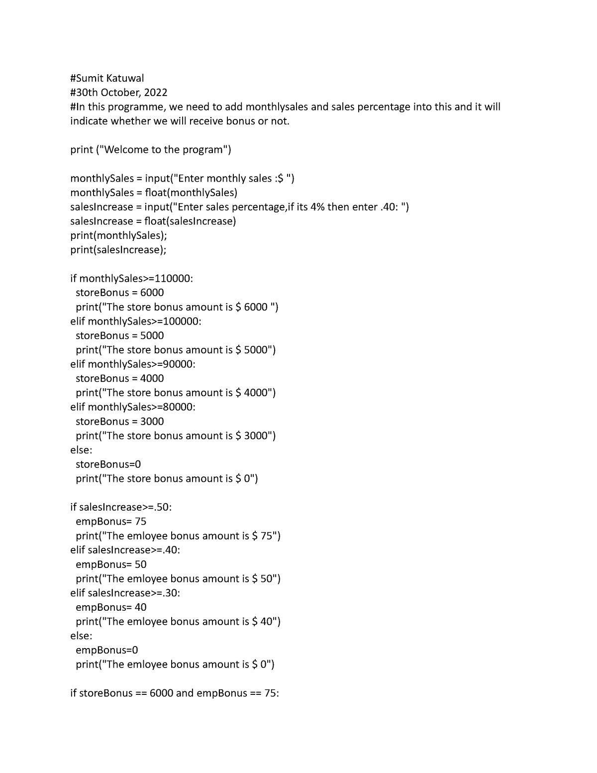 cs python fundamentals afe assignment 3 chatbot