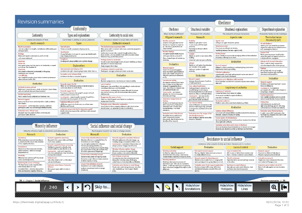 AQA Psychology for A Level Year 1 AS 2nd Ed 2 - Revision summaries ...