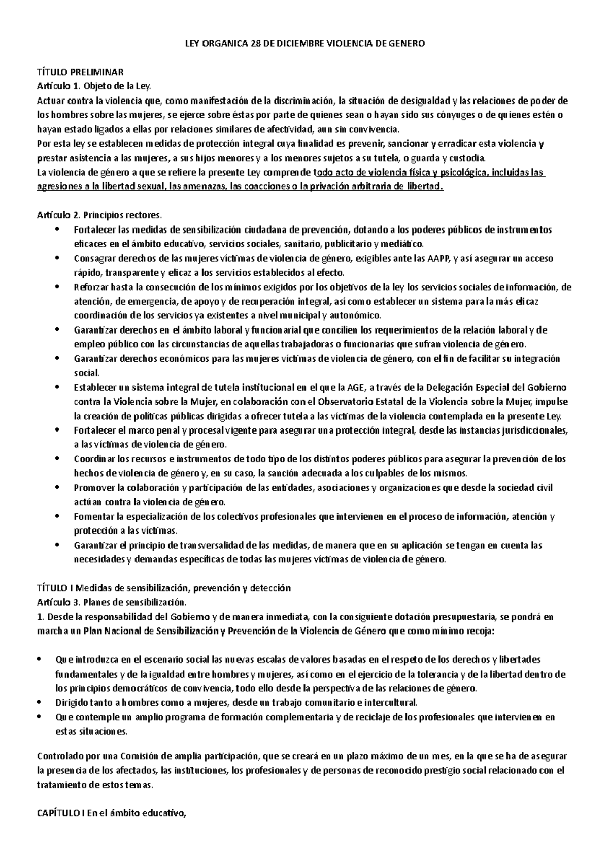 CuadroResumen Violencia Genero ley 12004 LEY ORGANICA 28 DE DICIEMBRE VIOLENCIA DE GENERO CuadroResumen Violencia Genero ley 12004 LEY ORGANICA 28 DE DICIEMBRE VIOLENCIA DE GENERO