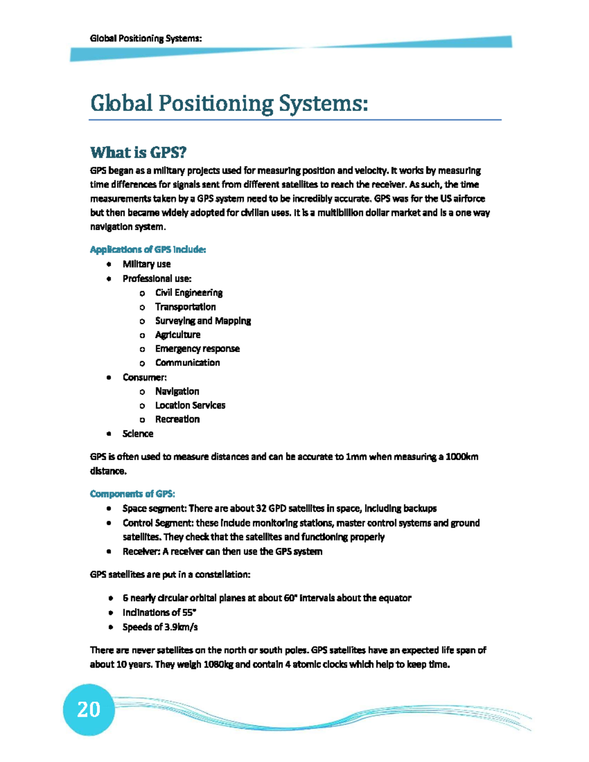 Global Positioning Systems Basic Civil Engineering Studocu