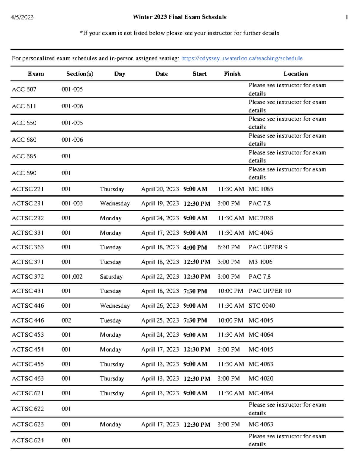 Uiowa Final Exam Schedule - xswgxya