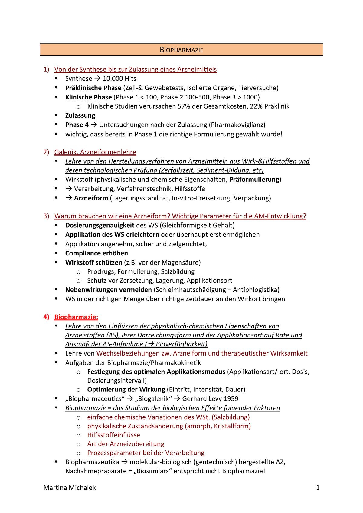 Biopharmazie - BIOPHARMAZIE Von Der Synthese Bis Zur Zulassung Eines ...