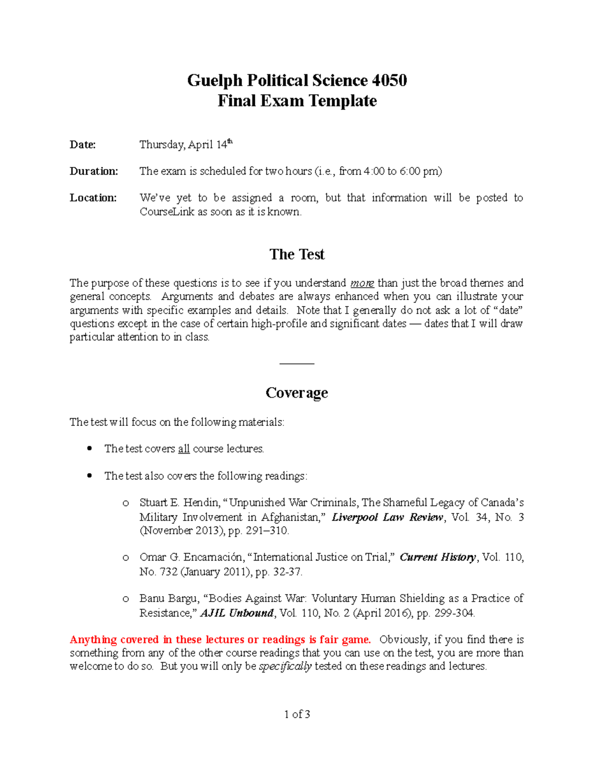 Guelph 4050 2022 e1 Final Exam Template Guelph Political