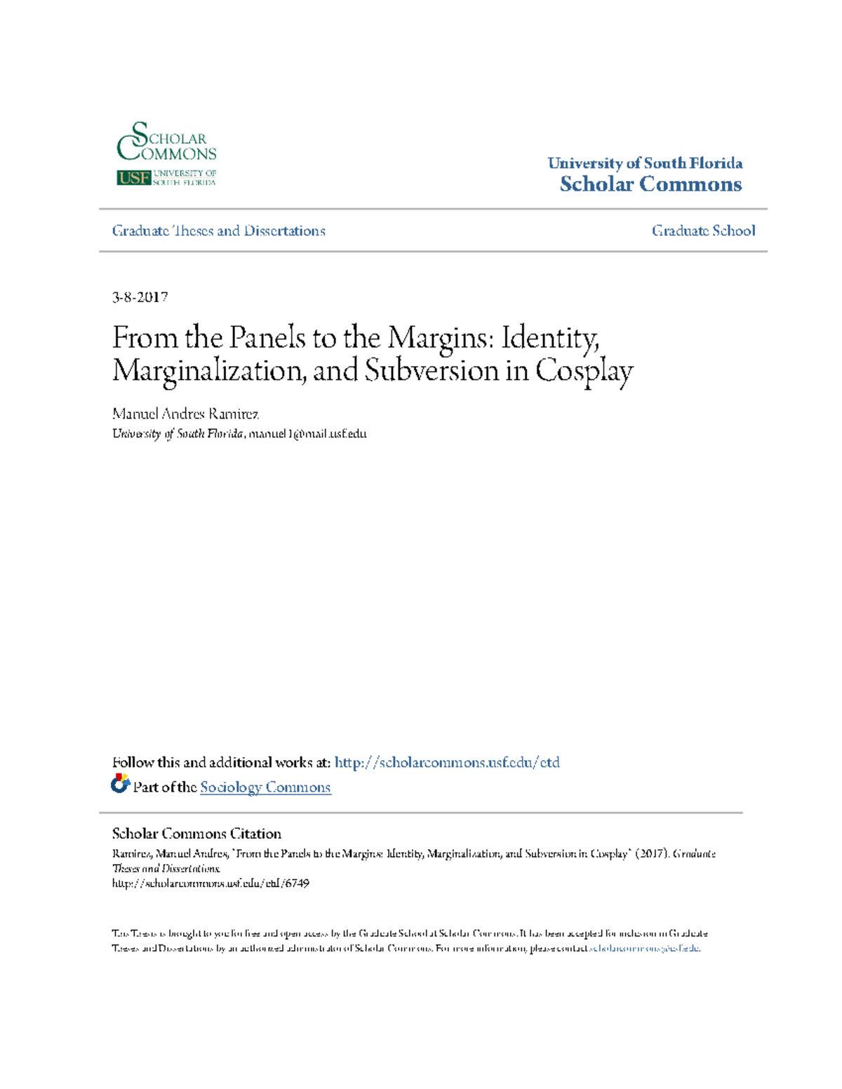 From the Panels to the Margins Identity Marginalization and Su ...