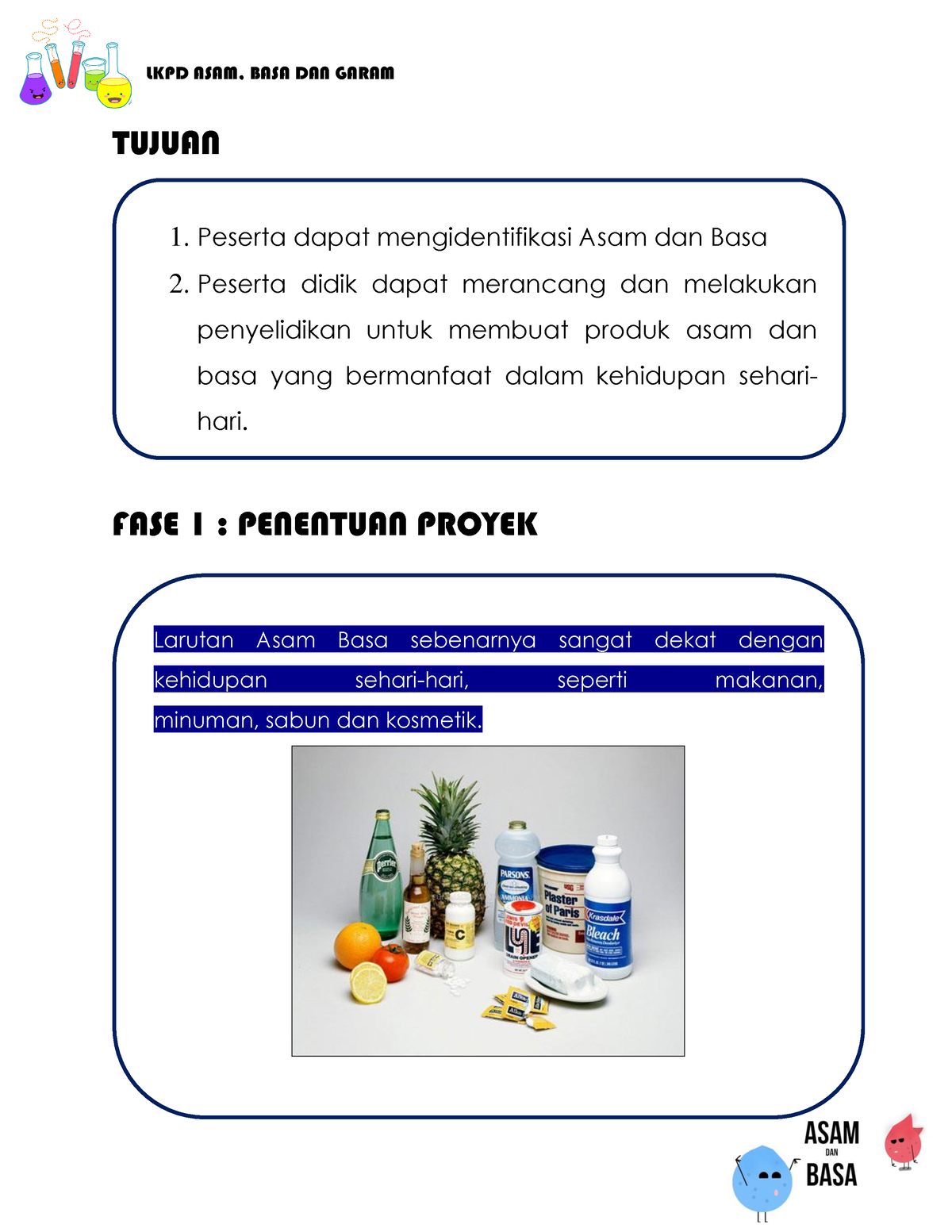 LKPD ASAM DAN BASA 104437 - TUJUAN FASE 1 : PENENTUAN PROYEK 1. Peserta ...