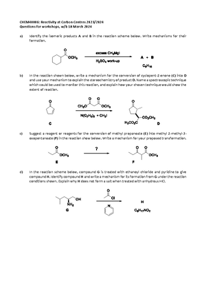 Reactivity at Carbon Centres - Reactivity at Carbon Centres: Lecture 1 ...