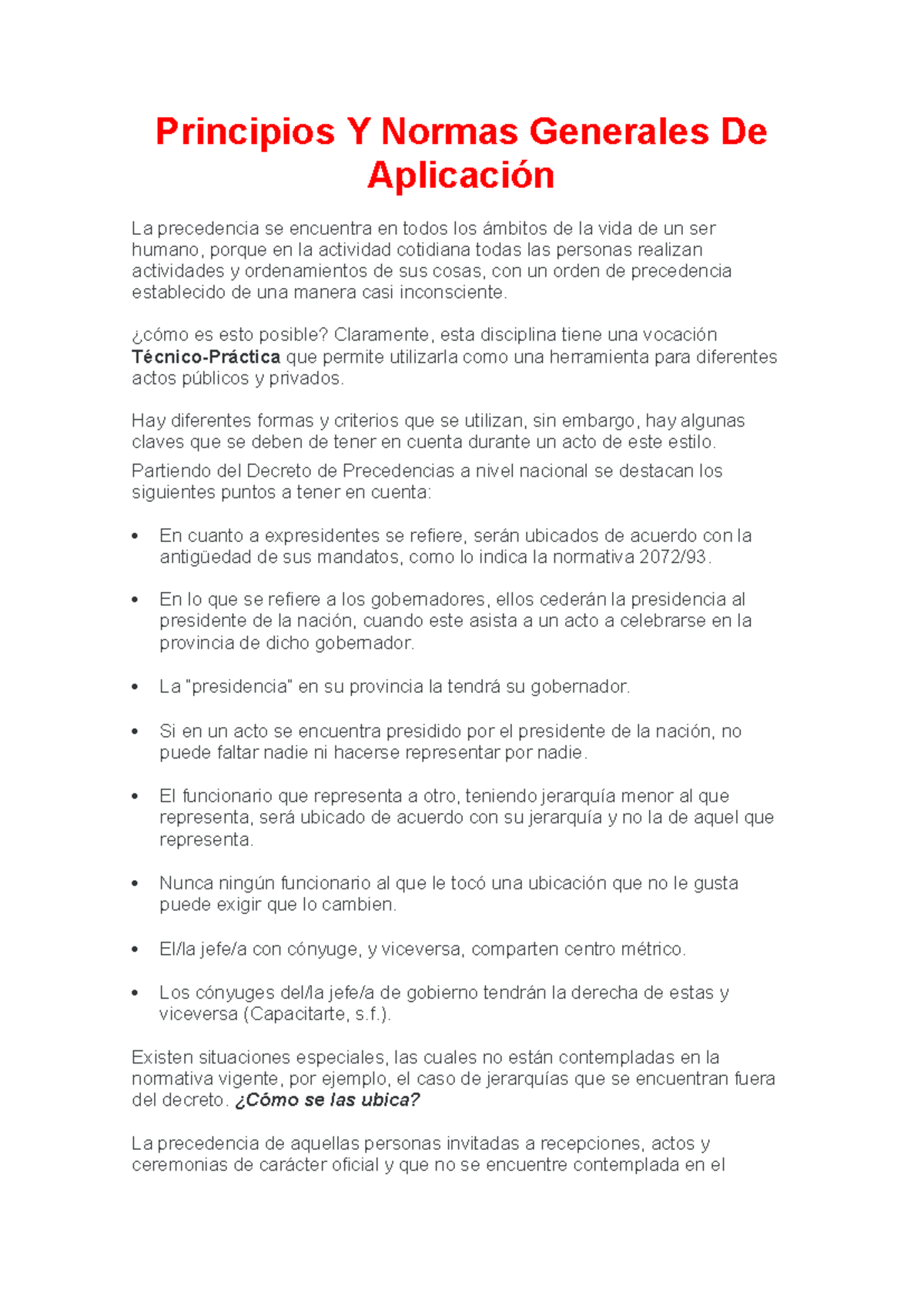 Precedencia Modulo 2 Resumen - Principios Y Normas Generales De ...