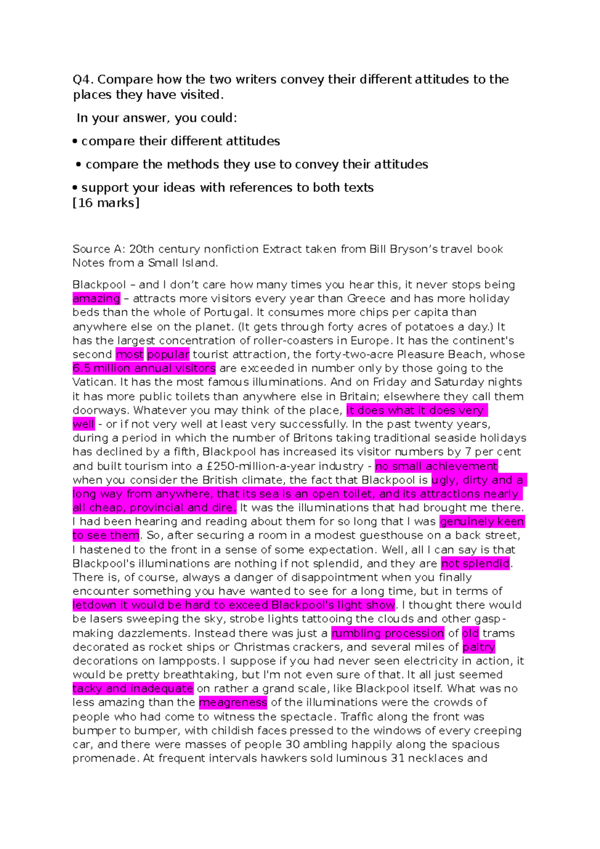 aqa-gsce-q4-fp9-answer-q4-compare-how-the-two-writers-convey-their