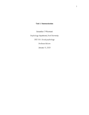 Final Project - ‘Final Project ’ Post University Multicultural ...