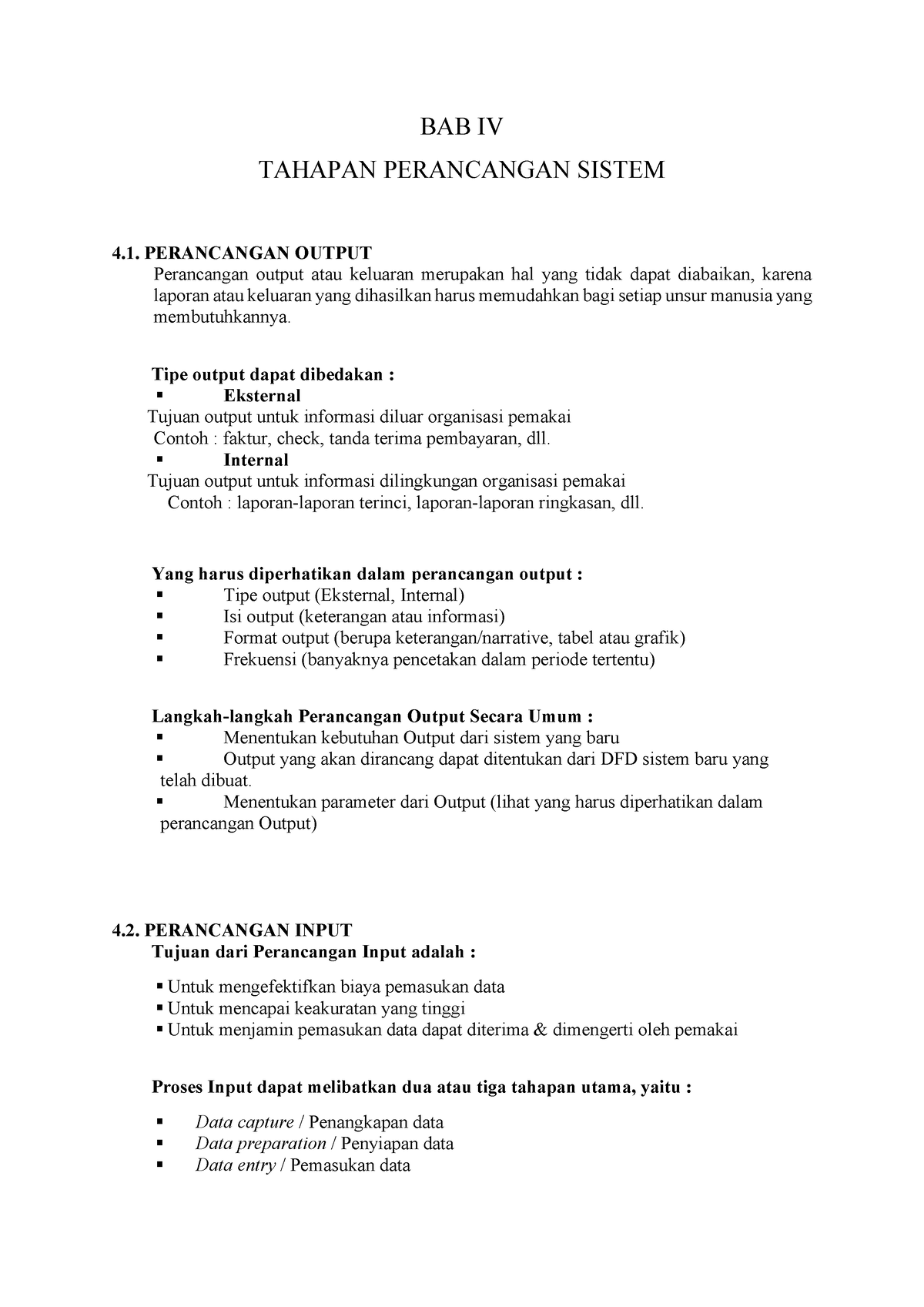 BAB IV - Modul - BAB IV TAHAPAN PERANCANGAN SISTEM 4. PERANCANGAN ...