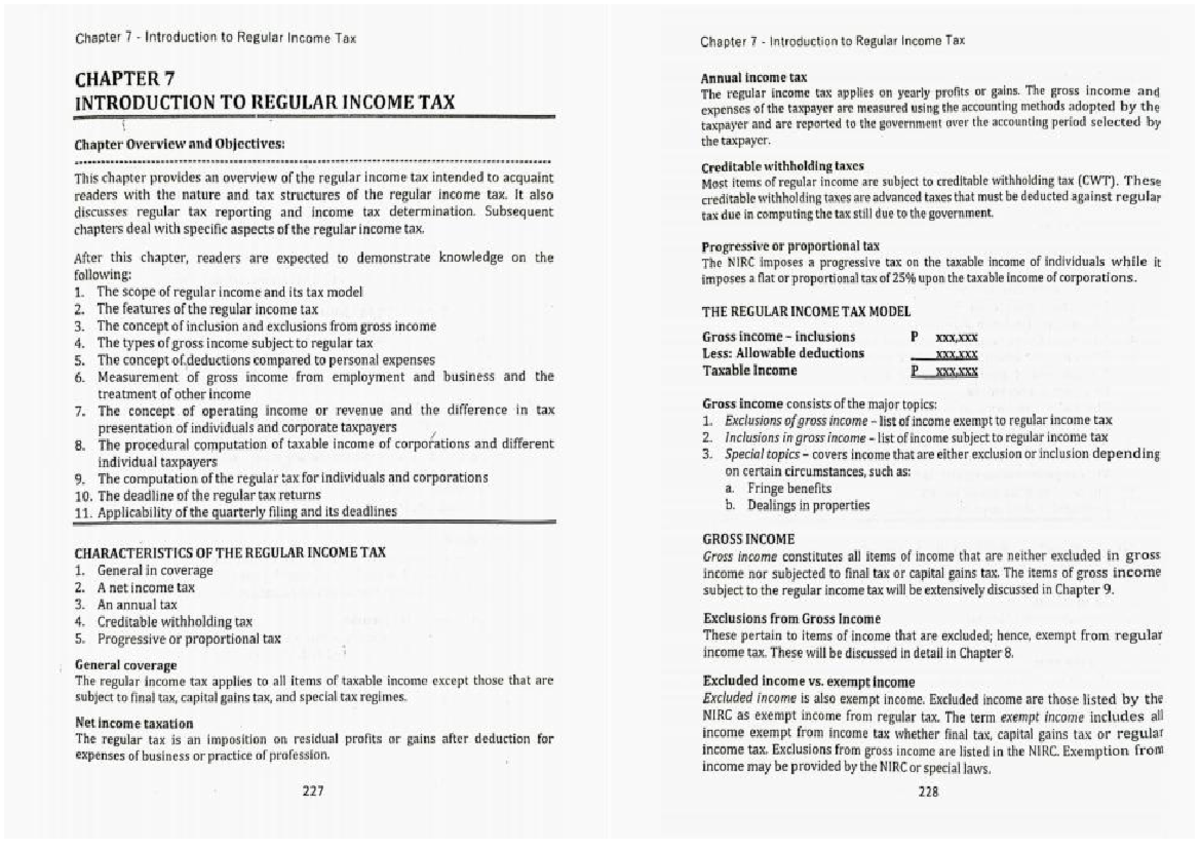 Chap 7 Income tax - Bachelor of Science in Accountancy - Studocu