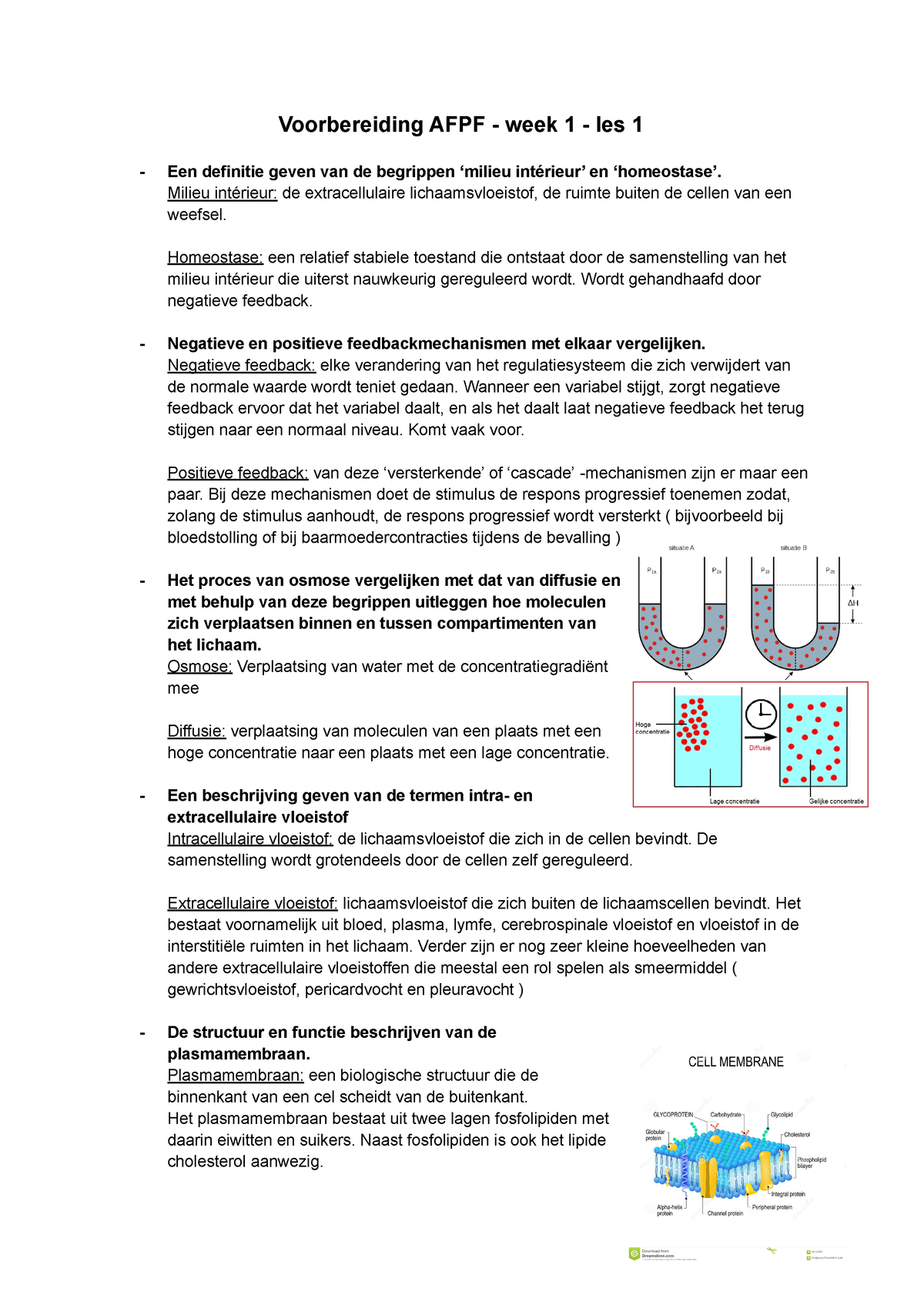 AFPF Casus 1 Blok 1 - Voorbereiding AFPF - Week 1 - Les 1 - Een ...