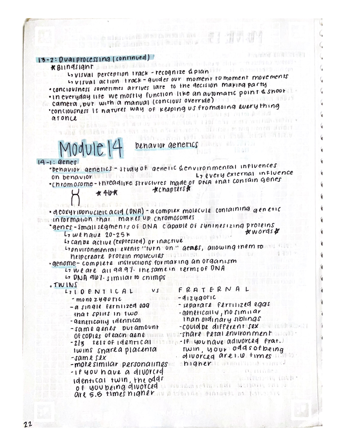 AP Psychology Module 14 Behavior Genetics Studocu