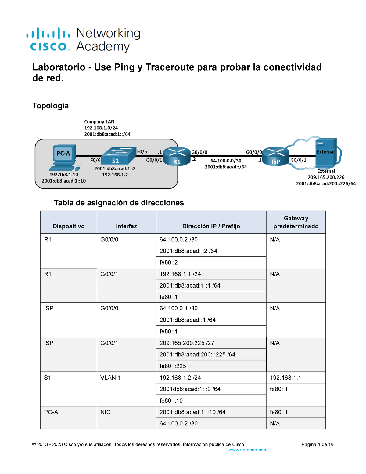 13.3.2 Lab - Use Ping And Traceroute To Test Network Connectivity ...