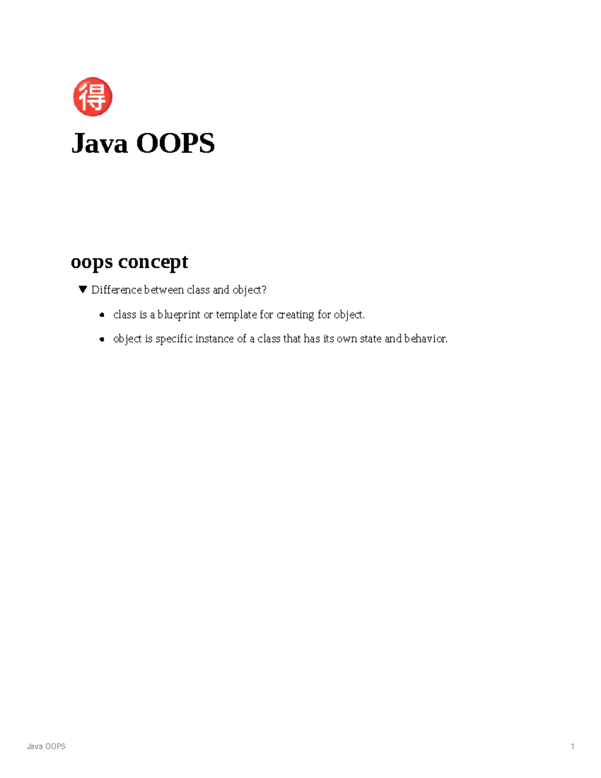 4234aa94-706b-45e9-b049-94e2015 8 febf Java OOPS - 🉐 Java OOPS oops ...