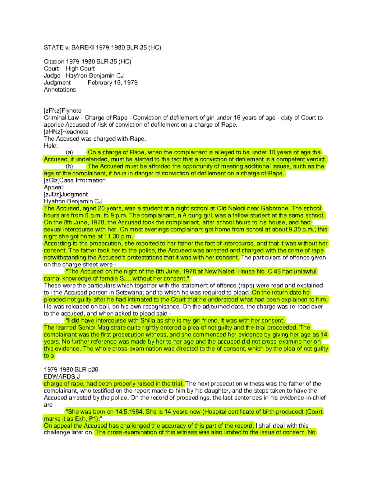 State v Bareki - Case law - STATE v. BAREKI 1979-1980 BLR 35 (HC ...