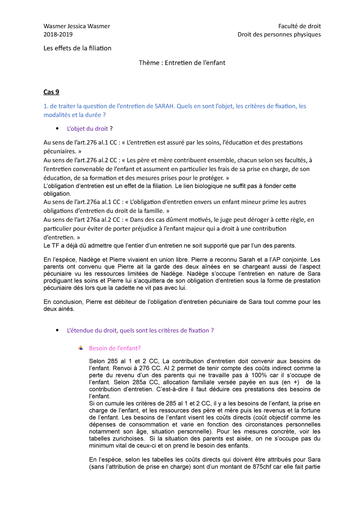 dissertation sur la filiation pdf