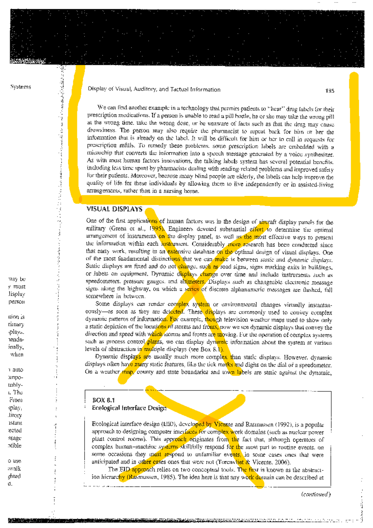 Choice between Auditory vs Visual modality - Systems Display of Visual ...