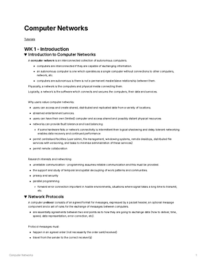 Chapter 6 - Chapter 6: Network Layer Network applications and services ...