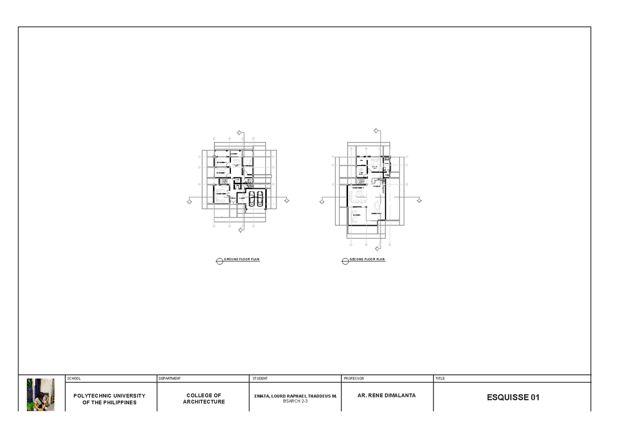 Emata, Lourd Raphael Thaddeus M. ACT 3-Layout 1 - GROUND FLOOR PLAN ...