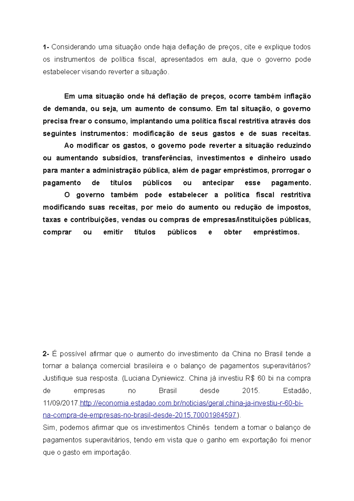 Cite E Explique Dois Problemas Que A Economia Estuda. - FDPLEARN