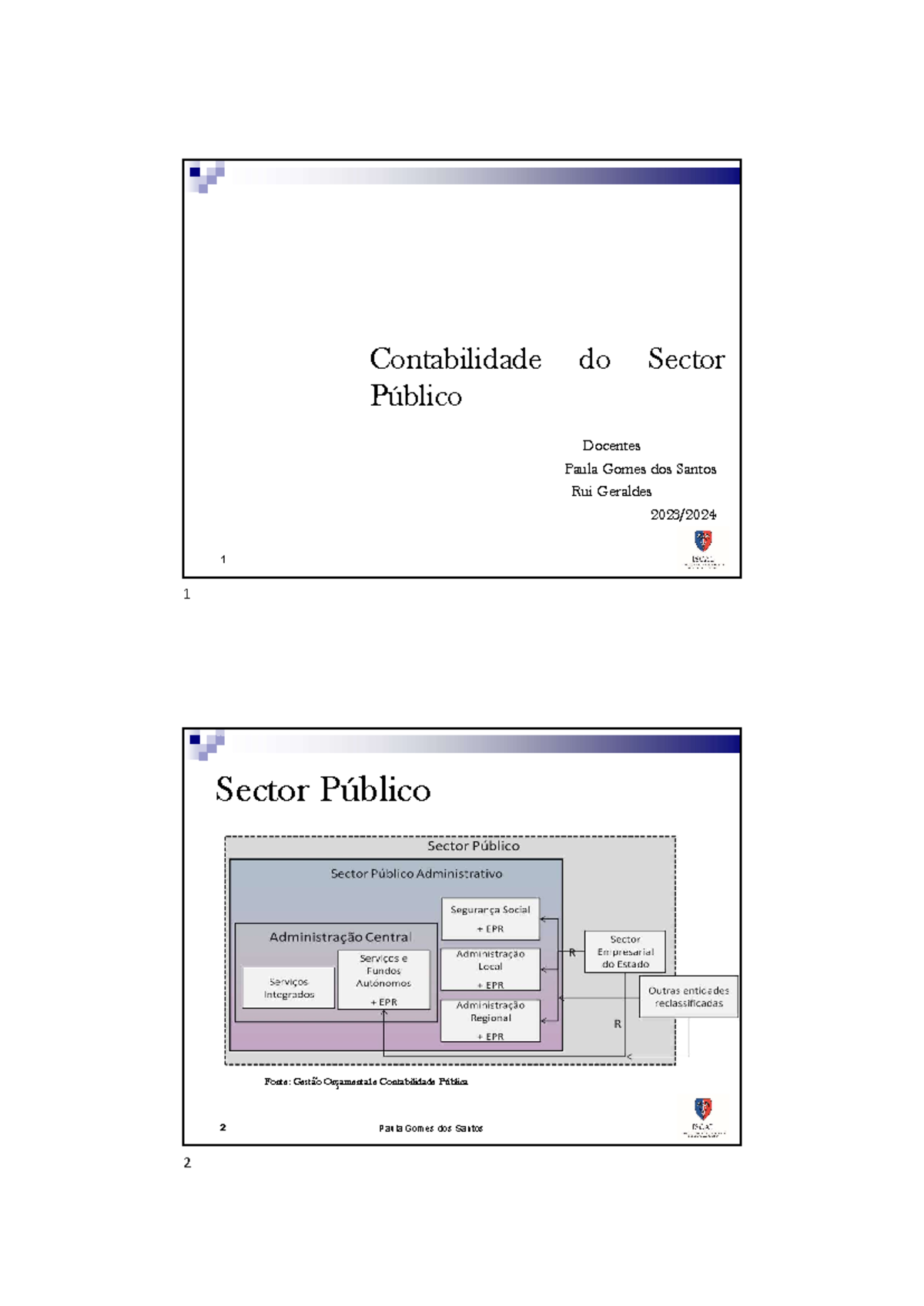 Contabilidade do setor publico - Contabilidade do Sector Público ...