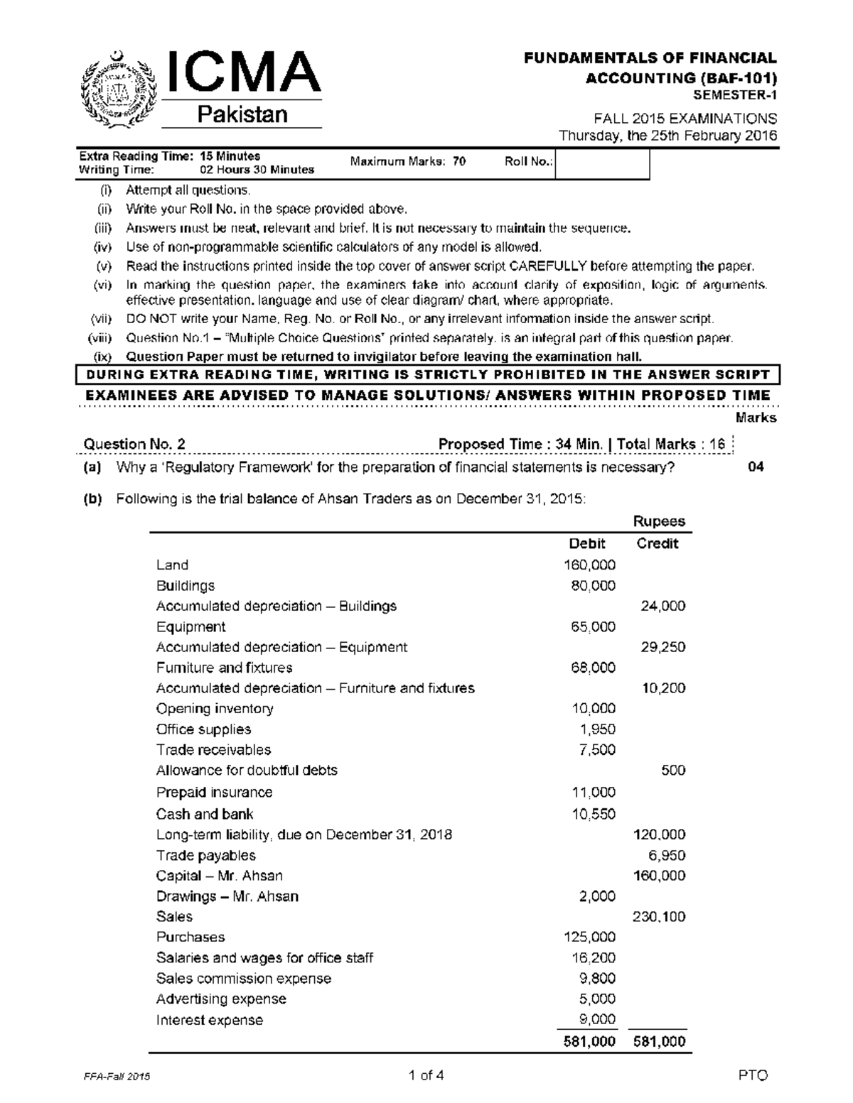 FFA-F15 Q - notes - Managerial and Financial Analysis - Studocu